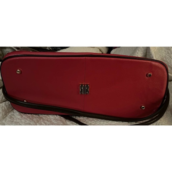 Rowallan Of Scotland Shoulder Bag Crossbody Strap Womens Pink Brown Leather - Picture 9 of 10